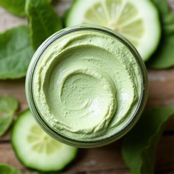 Erfrischende Gesichtsmaske mit Tonerde